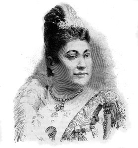 Amalie Friedrich MATERNA オーストリアのソプラノ歌手（1844-1918）の肖像。 作： Unknown artist