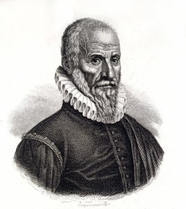フランスの外科医、アンブロワーズ・パレ（1509-1590）の肖像 - 19世紀のエングレービング 作： Unknown artist
