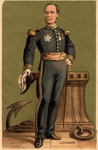 アメデ・アナトール・クールベの肖像。フランスの提督（1827 - 1885）。 作： Unknown artist