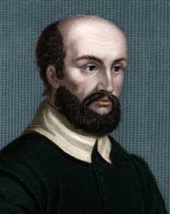 イタリアの建築家、アンドレア・パラディオ（1508-1580）の肖像。 作： Unknown artist
