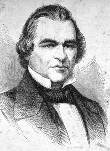 アンドリュー・ジョンソン（1808～1875年）の肖像 - 「The Contemporains」に掲載 - 19世紀後半、n.d. 作： Unknown artist