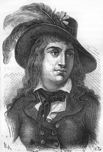 フランスの革命家、アンヌ・ジョゼフ・テルワーニュ（Théroigne de Méricourt、1762-1817）の肖像。