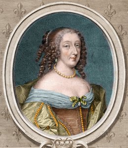 モンペンシエ公爵夫人アンヌ・マリー・ルイーズ・ドルレアン（Mademoiselle de Montpensier dit la grande Mademoiselle）1627-1693年の肖像。 作： Unknown artist