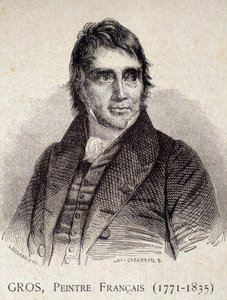 アントワーヌ・ジャン・グロ（フランスの画家、1771-1835）の肖像 - 「Les Contemporains」に掲載されたもの、n.d. 19世紀末 (エングレーヴィング) 作： Unknown artist