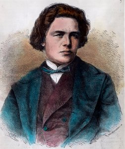 アントン・ルービンシュタイン（1829-1894）はロシアのピアニスト、作曲家である。19世紀のエングレーヴィング。個人蔵。 作： Unknown artist