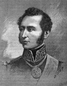 アントニオ・ホセ・デ・スクレ(1795-1830)の肖像 - ベネズエラの独立運動家 - 彫刻