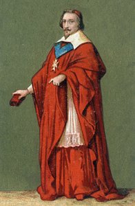リシュリュー枢機卿アルマン・ジャン・デュ・プレシの肖像 (1585 - 1642) 作： Unknown artist