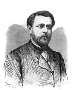 パリのベグス研究所の創設者であり所長であったアーサー・チャービン（1850-1921）の肖像。"The Illustrious Universe "に掲載されたエングレーヴィング 作： Unknown artist
