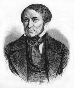 フランスの作家、オーギュスト・バルビエ（1805～1882年）の肖像。 作： Unknown artist