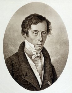 フランスの物理学者、オーギュスタン・フレネル（1788-1827）の肖像。 作： Unknown artist