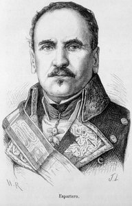 勝利の公爵、将軍、スペインの政治家であるバルドメロ・エスパルテロの肖像（1793年～1879年 作： Unknown artist