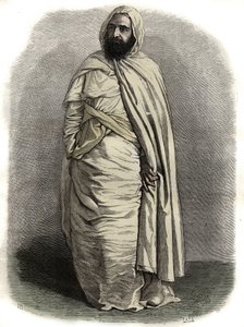 ベン・マヒ・エド・ディン・アブド・エル・カダー（Abd El-Kader）（1808 - 1883）の肖像 アブデルカダー（ABDELKADER）、マスカラのアミール（Amir of Mascara）、軍事・宗教指導者、 - ベン・マヒ・エド・ディン・アブド・エル・カダー（Abd El-Kader）（1808 - 1883）の肖像 Emir Algerien -。 作： Unknown artist