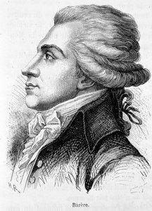 フランスの政治家Bertrand Barere de Vieuzac (1755-1841)の肖像。 作： Unknown artist
