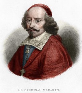 ジュール・マザラン枢機卿（ジュリオ・ライモンド・マザリーノまたはマザリーノ）（1602-1661）の肖像（1854年の刻印