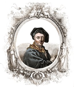 カルル・ファン・ロー（1705-1765）の肖像 フランスの画家。 作： Unknown artist