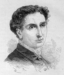 フランスのコメディアン、Catherine Julie Clementine Jouassain（1829-1902）の肖像。1879年8月16日付「Le Monde Illustré」1168号に掲載されたエングレーヴィング。 作： Unknown artist