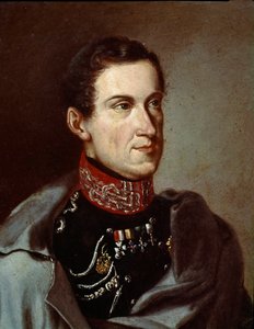 サルディニアのチャールズ・アルバート（またはカルロ・アルベルト・ディ・サヴォイア）（1798-1849）の肖像 無名の絵画。1832年頃ローマ・リソルジメント博物館 作： Unknown artist