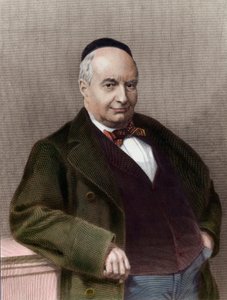 Charles Auguste Sainte Beuve (1804-1869), フランスの作家の肖像。19世紀のエングレーヴィング。個人蔵。 作： Unknown artist