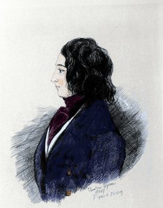 チャールズ・ディケンズ(1812-1870)の肖像。 作： Unknown artist