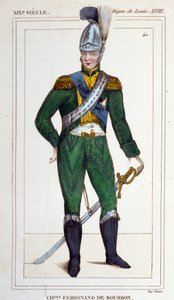 シャルル・フェルディナン・ド・ブルボン（ベリー公）1778-1820年の肖像。 作： Unknown artist