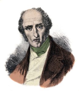 フランスの社会主義理論家、シャルル・フーリエ（1772 - 1837）の肖像。19世紀のエングレーヴィング。