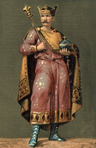 フランス王シャルル2世（823年～877年）の肖像。 作： Unknown artist
