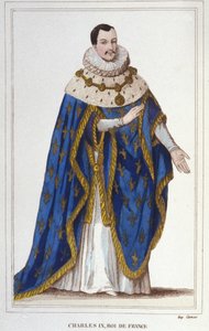 フランス王シャルル9世（1550-1574）の肖像。 作： Unknown artist