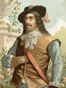 イングランド、スコットランド、アイルランドの王、チャールズ・スチュアート1世（1600-1649）の肖像。バルセロナ 1877年 作： Unknown artist