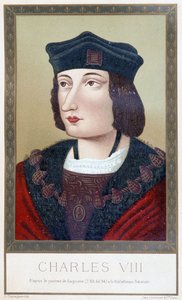 シャルル8世（1470～1498年）の肖像 - ポール・ラクロワ著「ルイ12世とブルターニュのアンヌ」（Hurtrel編）、パリ 作： Unknown artist