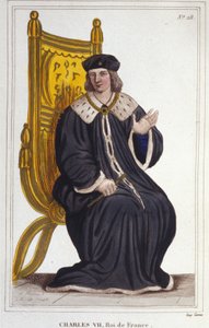 フランス王シャルル7世（1403～1461年）の肖像 1830年の彫刻作品 作： Unknown artist
