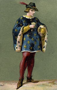 フランス王シャルル6世（1368-1422）の肖像。 作： Unknown artist