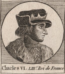 フランス王シャルル6世（1368-1422）の肖像 - CHARLES VI (1368-1422) King of France