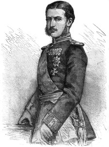シャルル・ド・ホーエンツォレルン（1839-1914）の肖像（ルーマニアの王子を取り戻し、シャルル1世（キャロル1世）となる） - Engraving In "The Illustrous Journal" 作： Unknown artist