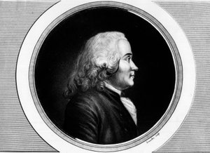 Chretien Guillaume de Malesherbes (1721-1794)の肖像。フランス革命の歴史的絵画全集（全3巻）」に掲載されているエングレーヴィング。1804. 作： Unknown artist