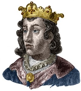 ネウストリア・ブルゴーニュ王クロタイア3世（652〜673年）の肖像 作： Unknown artist
