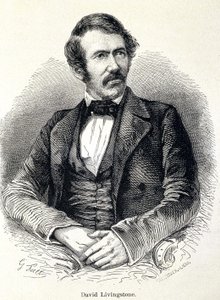 スコットランドの宣教師、デイヴィッド・リヴィングストン（1813-1873）の肖像 作： Unknown artist