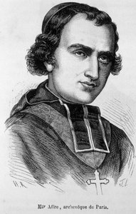 パリのアルカイック、ドニ・オーギュスト・アフレ（1793-1848）の肖像。 作： Unknown artist