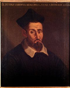 イタリアの音楽理論家、歌手、司祭であるドメニコ・ピエトロ・セロンの肖像（絵画