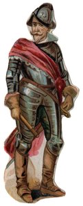 アルバ(Alba)公爵ドン・フェルディナンド(フェルナンド)・アルバレス・デ・トレド(1507-1582)の肖像。クロモリトグラフ、19世紀後半。 作： Unknown artist