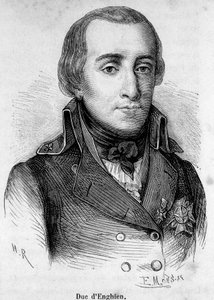 フランスの王子で、1804年3月21日にボナパルトに射殺されたアンギエン公爵ルイ・アントワーヌ・アンリ・ドゥ・ブルボン（1772-1804）の肖像。