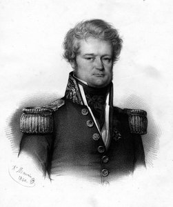 フランスのナビゲーター、デュモン・デュルヴィル（1790-1842）の肖像 - 1840年の彫刻作品。 作： Unknown artist