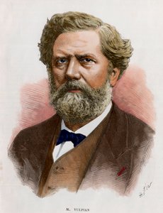 エドメ・フェリックス・アルフレッド・ヴァルピアン（1826-1887）は、フランスの医師・生理学者です。19世紀のエングレーヴィング。個人蔵。 作： Unknown artist
