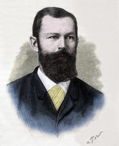 エミール・ヘルマン・フィッシャー（1852-1919）の肖像。ドイツの化学者。 作： Unknown artist