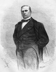 エミール・ド・ジラルダン（1806-1881）は、フランスの公職者・政治家で、近代的な報道機関の創設者です。 作： Unknown artist