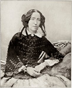 イタリアの愛国者ジュゼッペ・ガリバルディ（1807-1882）と数ヶ月間婚約したエマ・ロバーツの肖像。一枚の写真から個人蔵