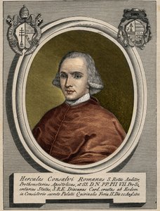 ピウス7世の枢機卿国務長官エルコーレ（ヘラクレス）・コンサルヴィ（1757-1824）の肖像。19世紀のエングレーヴィング。 作： Unknown artist