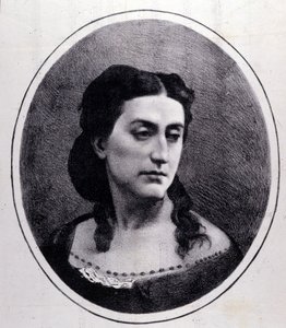 エルミニア・フレッツオリーニの肖像。イタリアのソプラノ歌手（1818-1884）。 作： Unknown artist