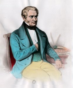 Etienne Cabet (1788 - 1856) フランスの社会主義理論家の肖像。19世紀のエングレーヴィング。個人蔵。