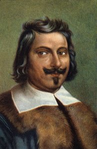 イタリアの物理学者、エヴァンゲリスタ・トリチェッリの肖像。 作： Unknown Artist