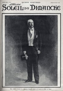 2月16日にエリゼ宮で死去した際に発表された、フランス共和国大統領フェリックス・フォール（1841-1899）の肖像。2月28日付「Le sun-du-dimanche」に掲載されたエングレーヴィング 作： Unknown artist